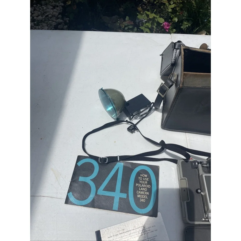 Vintage Polaroid 340 Automatic Land Camera Flash Model 340 Carry Case and more‎